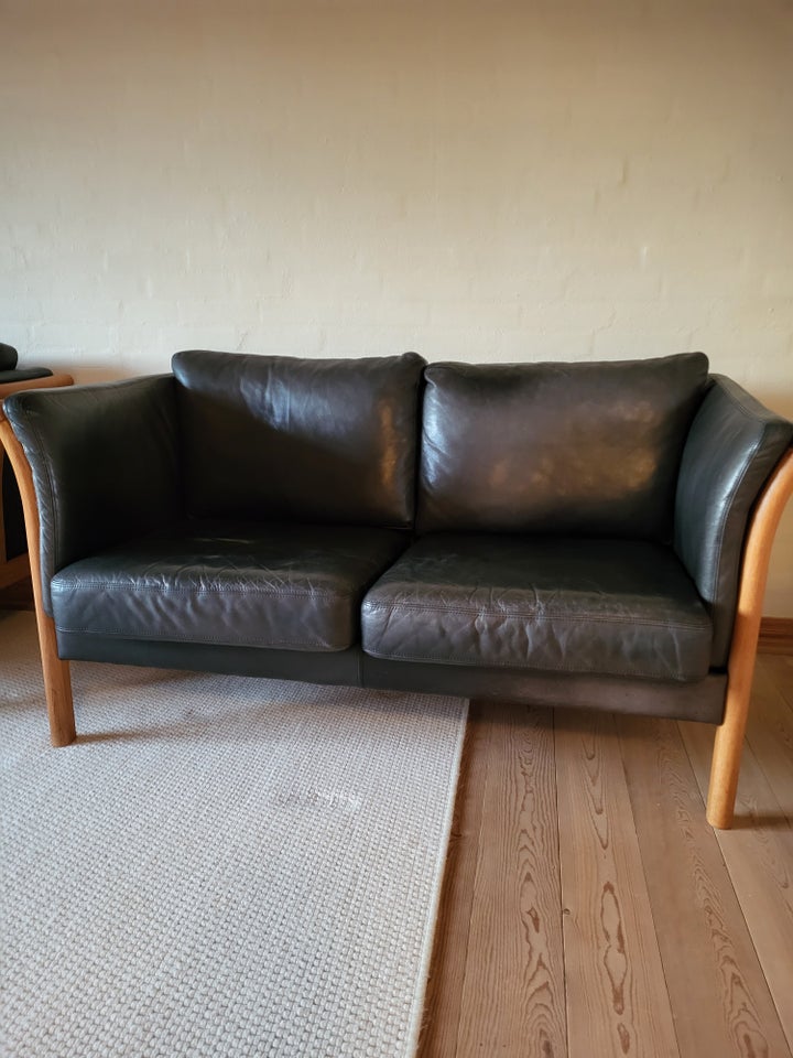 Sofa, læder, 2 pers.