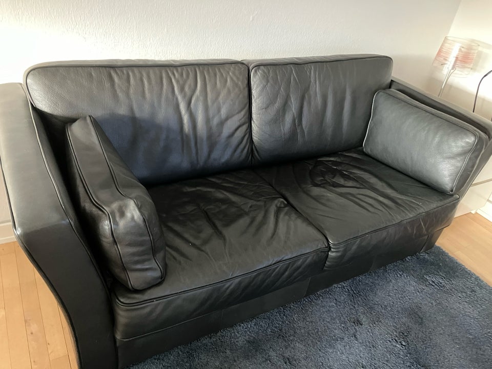 Sofa, læder, 2 pers.