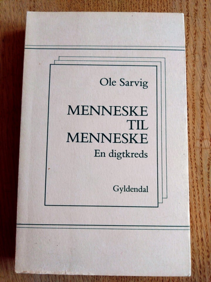 Menneske til menneske, Ole Sarvig,