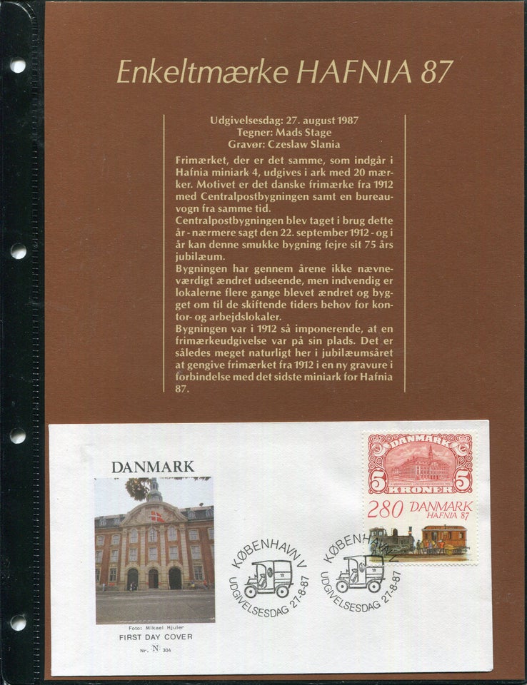 Danmark, 39 FDC med specialark