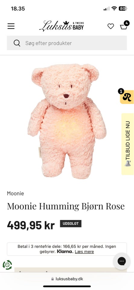 Moonie Humming bamse, Moonie