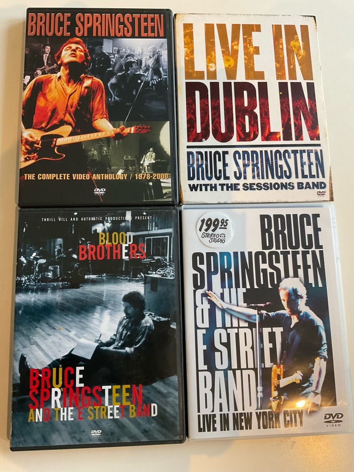 Bruce Springsteen 4 x dvd, DVD,