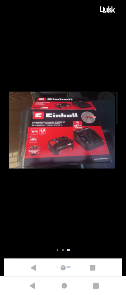 Oplader Einhell