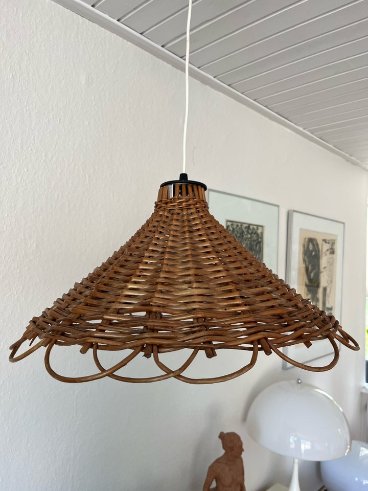 Ældre loftlampe i flet Vintage