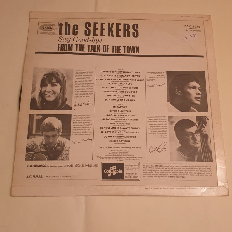 LP, Seekers The, The Seekers At The