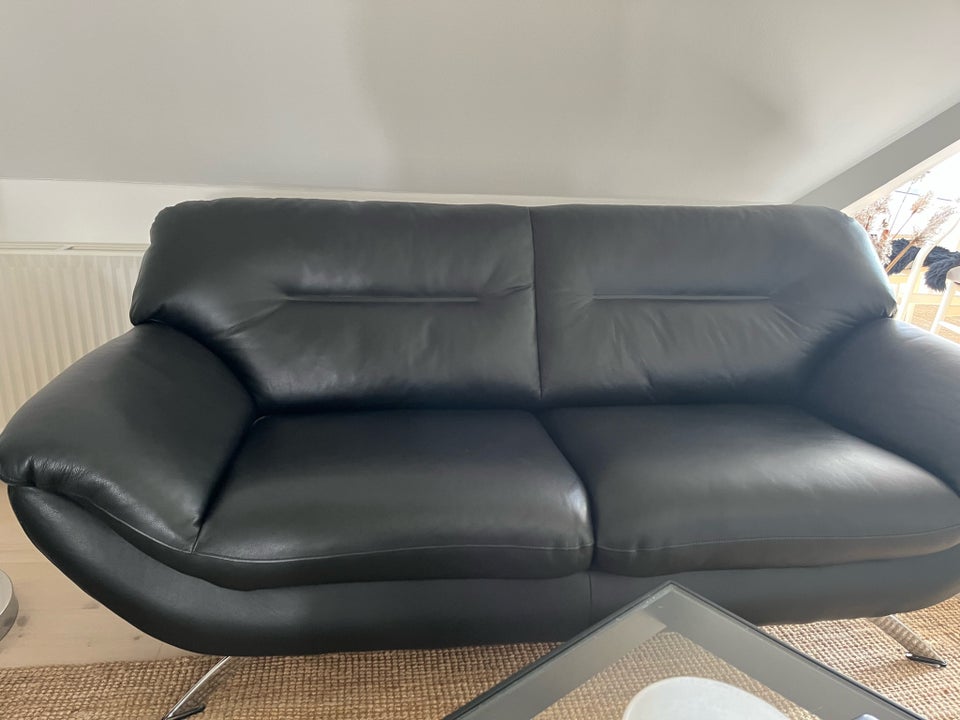 Sofa, læder, 2 pers.