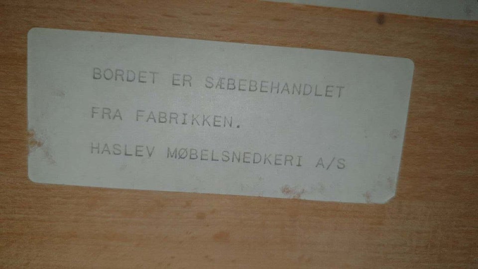 Sofabord Haslev Møbelsnedkeri