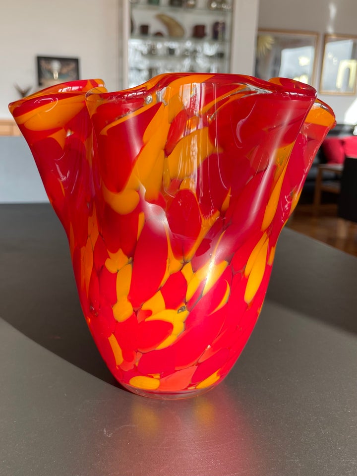 Vase, Håndlavet glasvase /