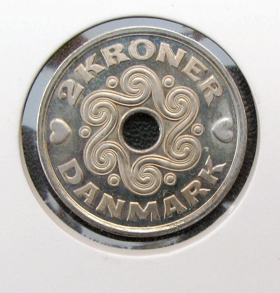 Danmark mønter 2 krone