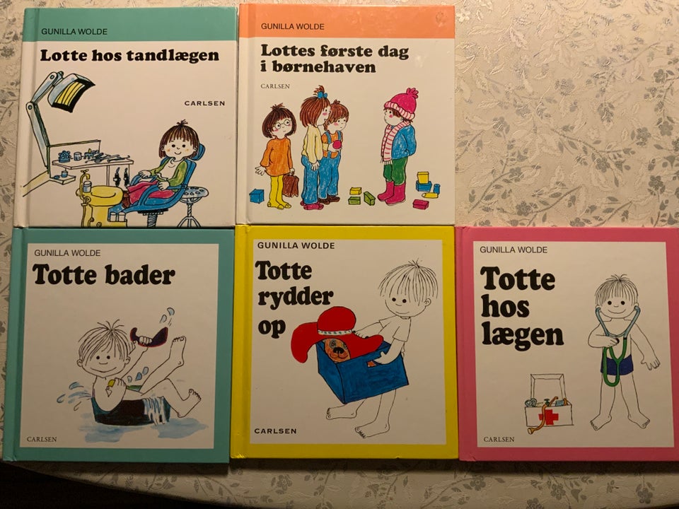 2 LOTTE BØGER OG 3 TOTTEBØGER,