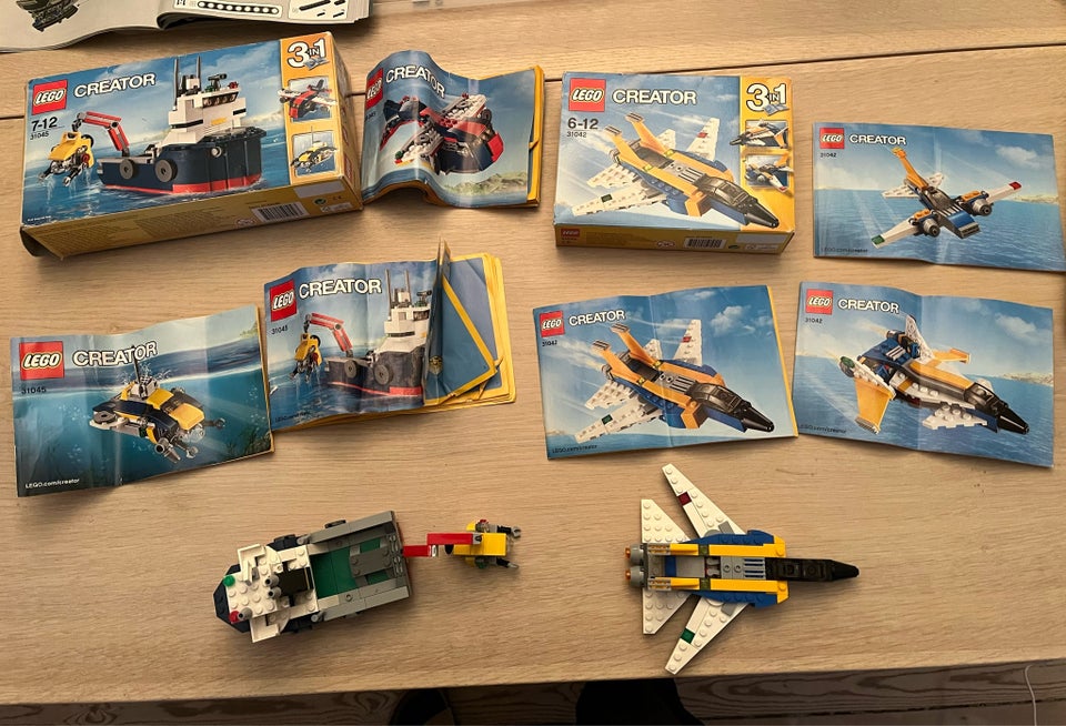 Lego Creator, 3 i 1 skib med u-båd og 3