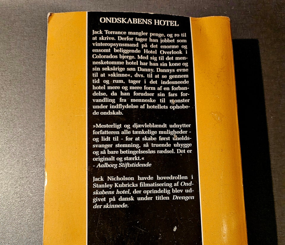 Ondskabens hotel, Stephen king,