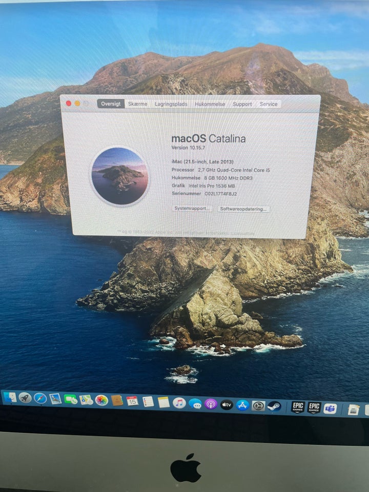 iMac, 21.5 late 2013, 2.7 GHz