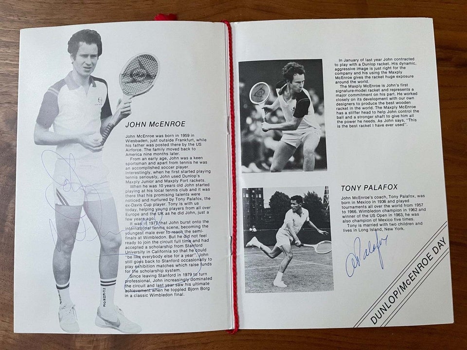 Autografer, Tennis stjerner