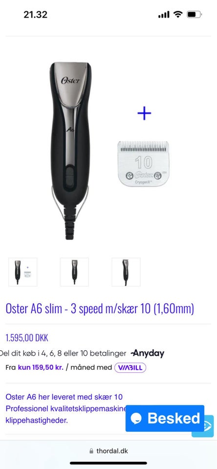 Trimmer Oster A6 Slim