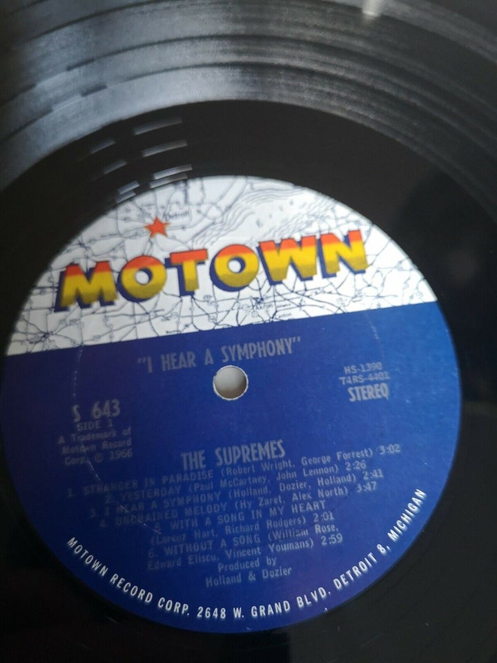 LP, The Supremes, I Hear A Symphony