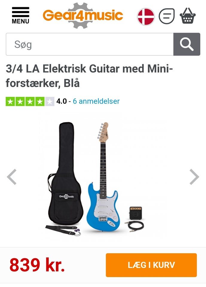 Elguitar, andet mærke Gear4music