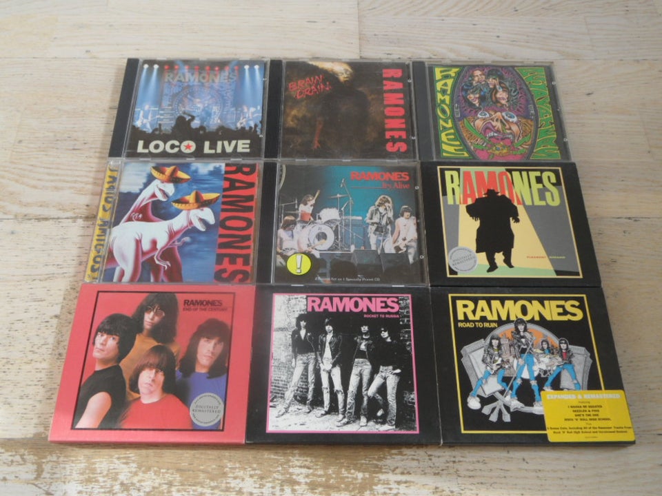 THE RAMONES: 9 CD MED THE RAMONES,