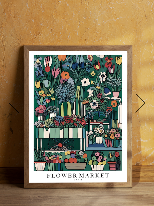 Plakat Flower Market b: 30 h: 40