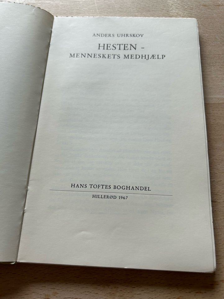 Hesten- Menneskets medhjælp,