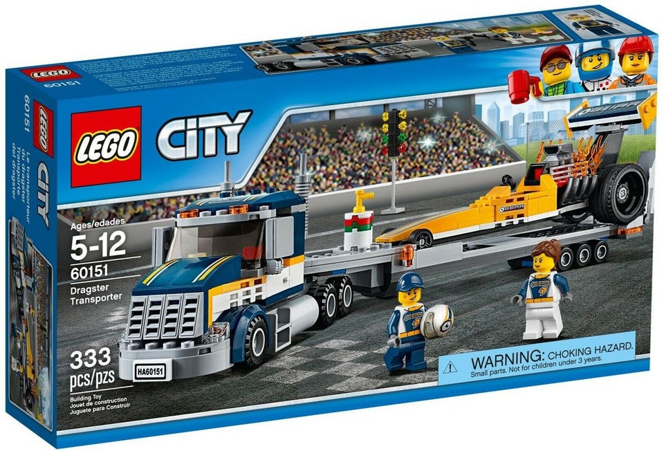 Lego City Dragster transporter