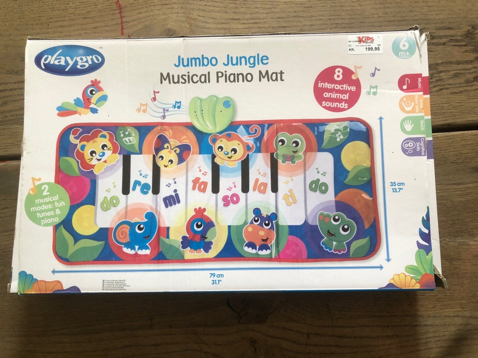 Pianotæpe Playgro musik/lyd