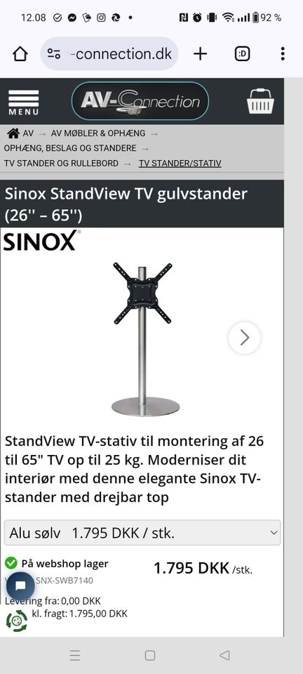 Gulvstander til Tv