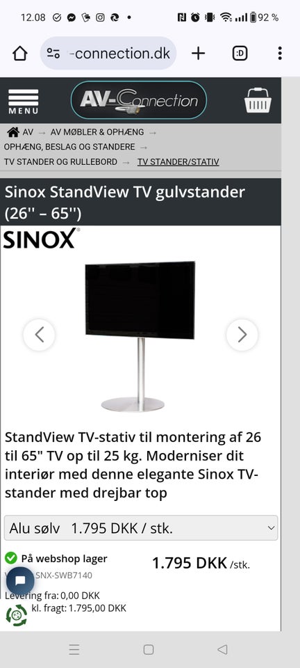 Gulvstander til Tv