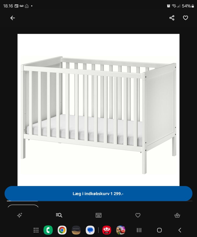 Babyseng, Ikea, b: 80 l: 160