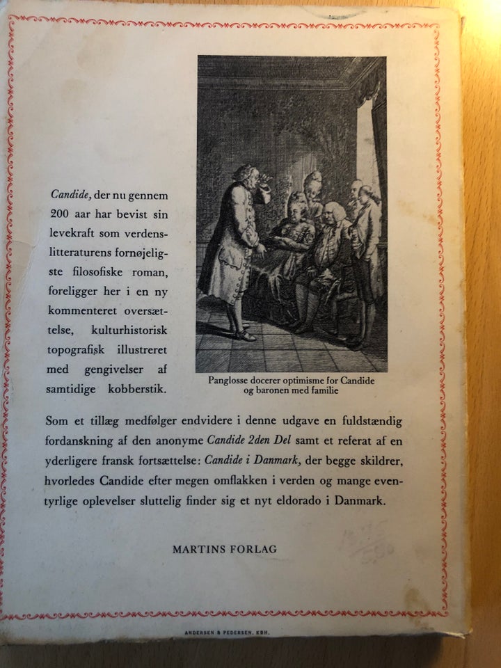 CANDIDE, VOLITAIRE, genre: anden