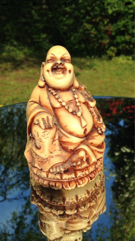 Skøn gammel Happy Buddha