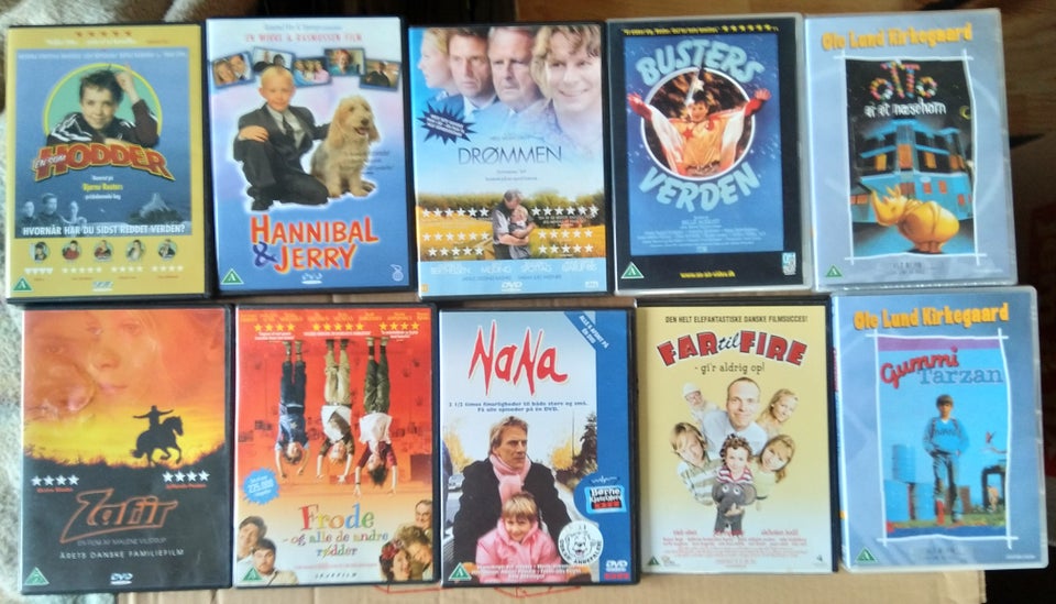 Div. Danske film, DVD, familiefilm