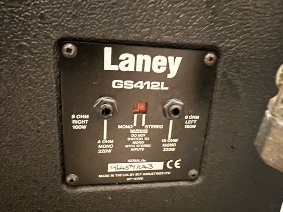 Guitarkabinet, Laney GS412L, 340 W