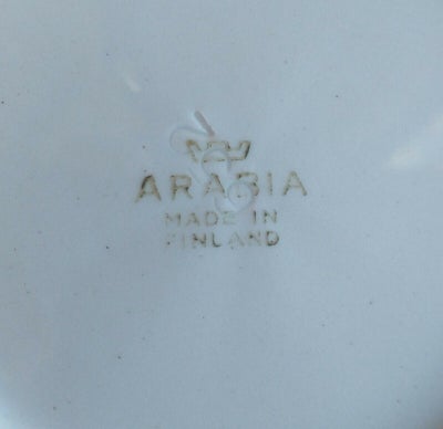 Fajance Skål + tallerken Arabia