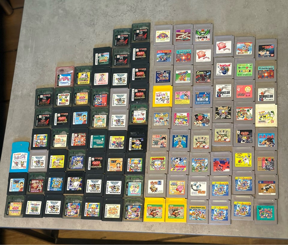 100 game boy og color spil Gameboy