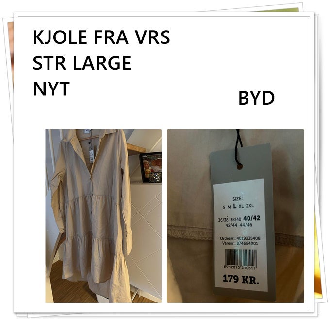 Anden kjole, VRS, str. L