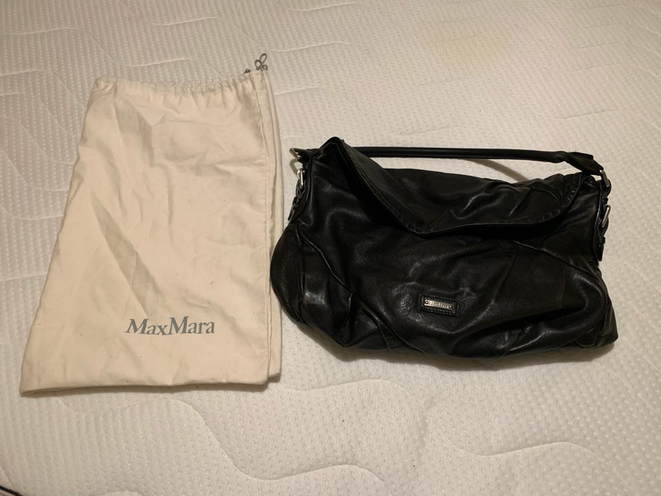 Skuldertaske, Max Mara, læder