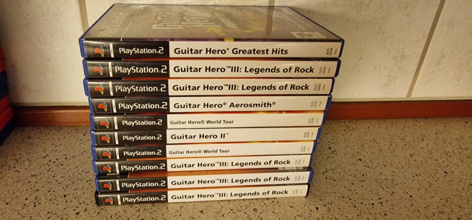 Guitar Hero spil lot, PS2