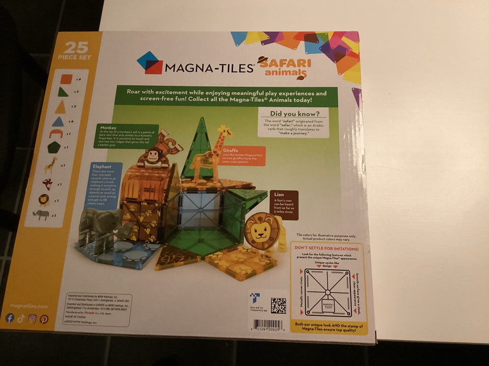 Magnetisk legetøj, Magna tiles