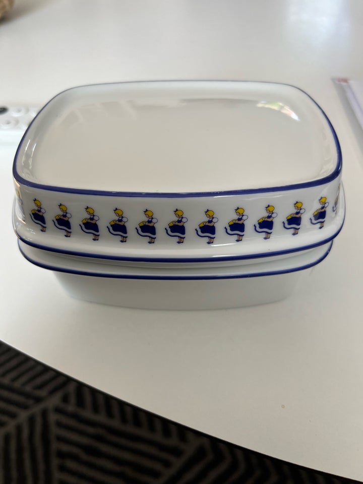 Porcelæn Smørskål 