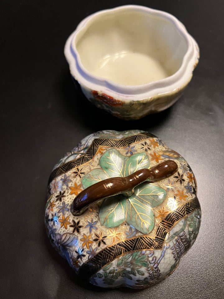 Porcelæn Bonbonniere Kinesisk