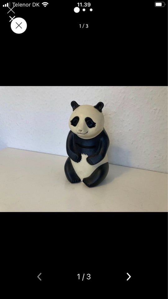 Ældre panda figur pandabjørn