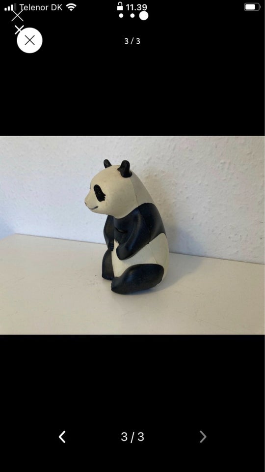 Ældre panda figur pandabjørn