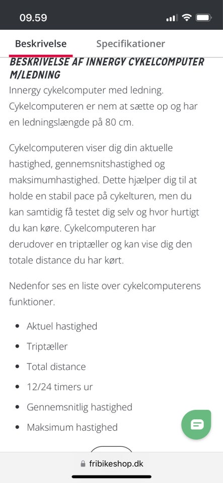 Cykelcomputer Innergy