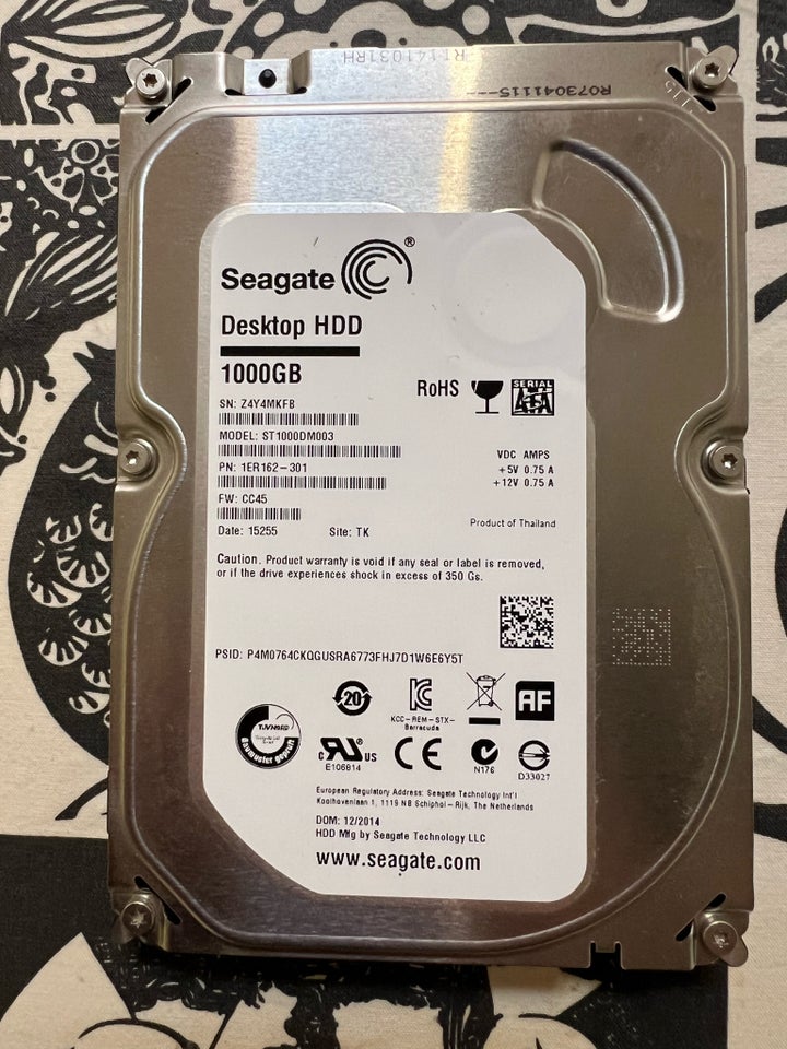 Seagate 1000 GB Rimelig