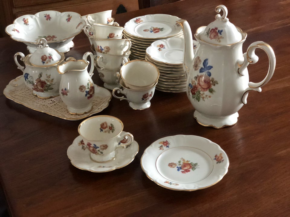 Porcelæn Kaffestel 12 personer