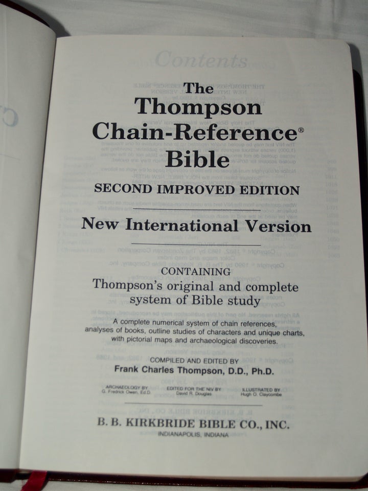 Thompson Chain, Study Bible