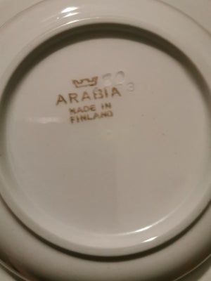 Porcelæn Ymerskål Arabia Made in