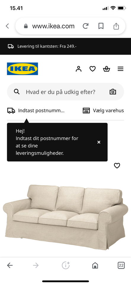 3 Pers Sofa IKEA Ektorp