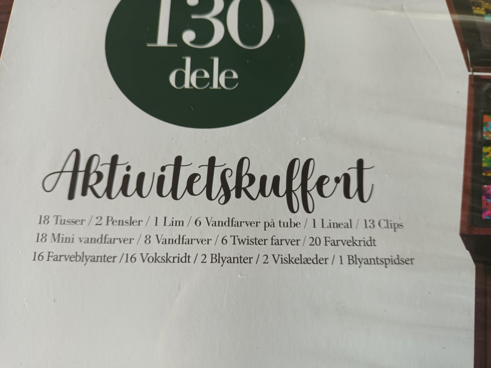 Malesæt, 130 dele i kuffert